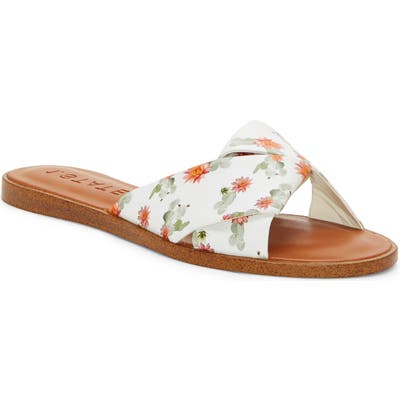 1.state Travor Slide Sandal, White