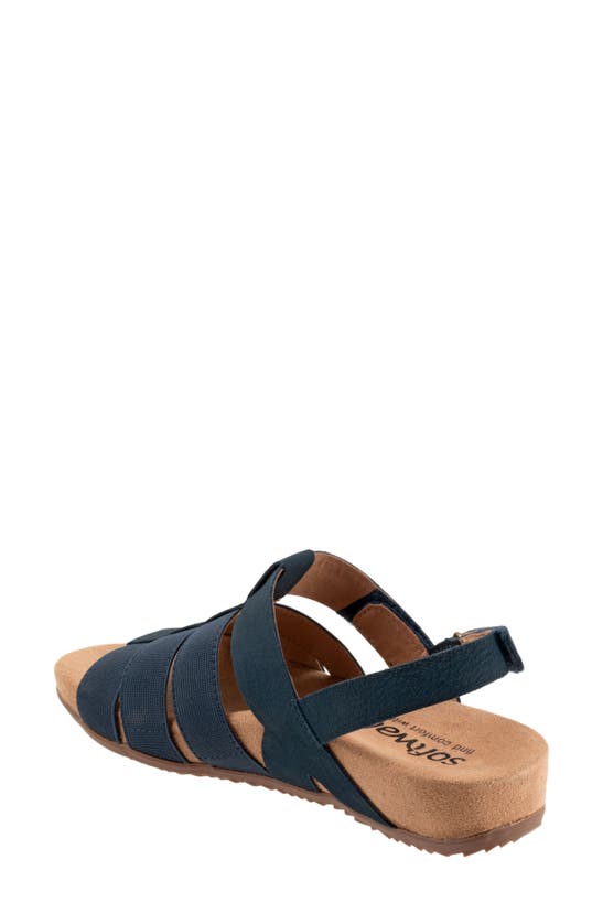 Shop Softwalk ® Burnaby Slingback Sandal In Navy Nubuck