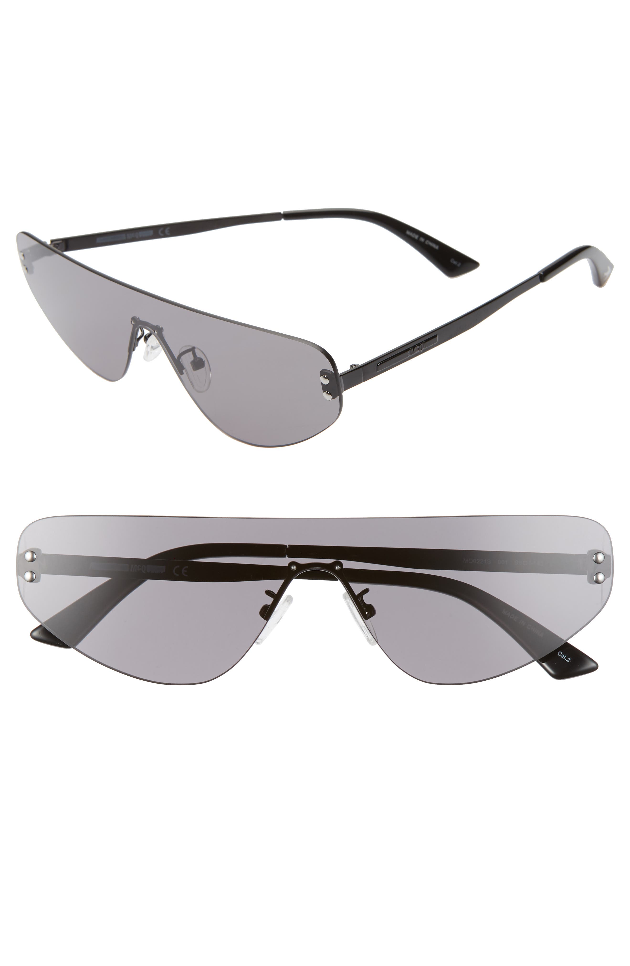 flat top shield sunglasses