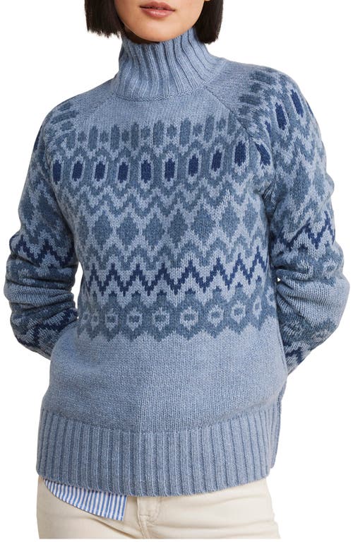 vineyard vines Fair Isle Merino Wool Blend Sweater in Jake Blue at Nordstrom, Size X-Small