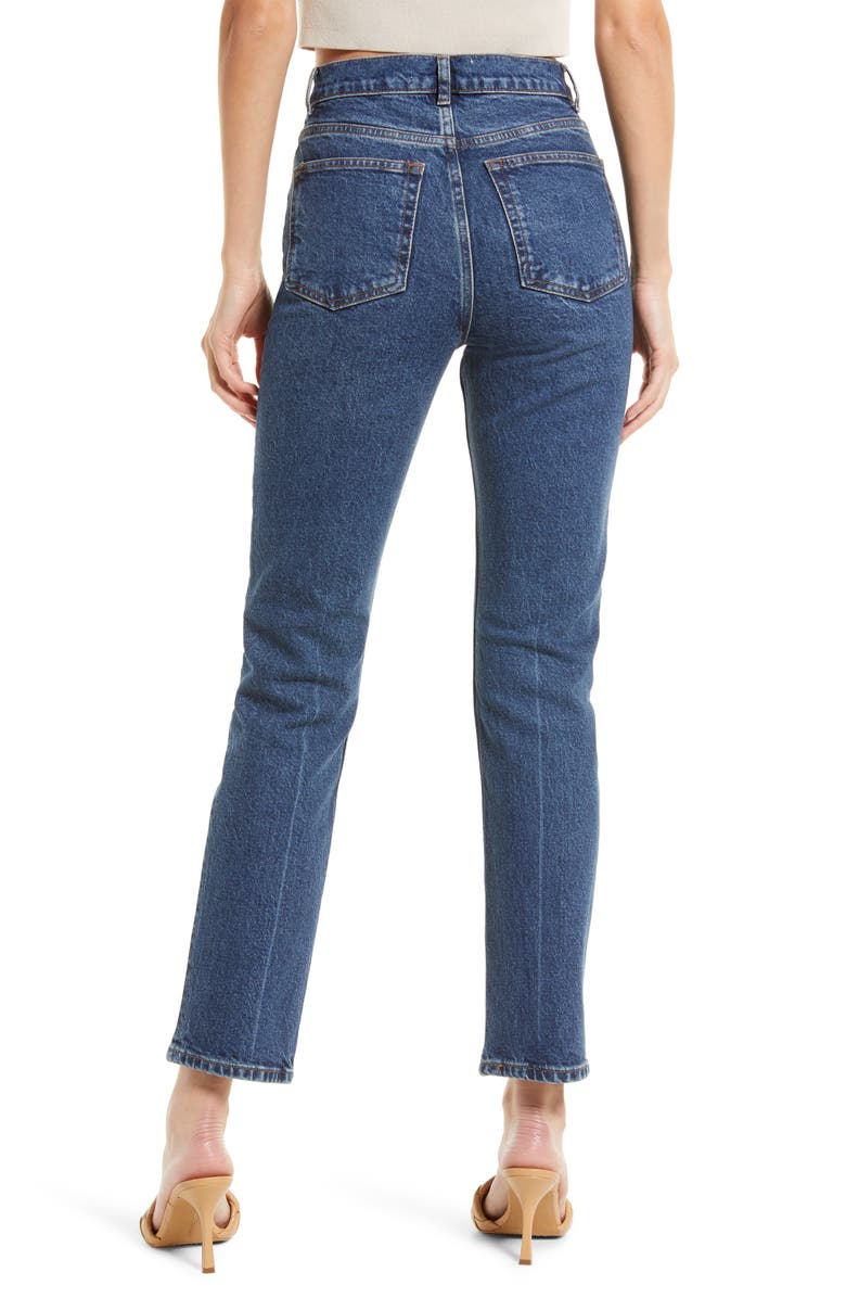 Reformation Liza Ultra High Rise Straight Jeans Icarian Wash ...