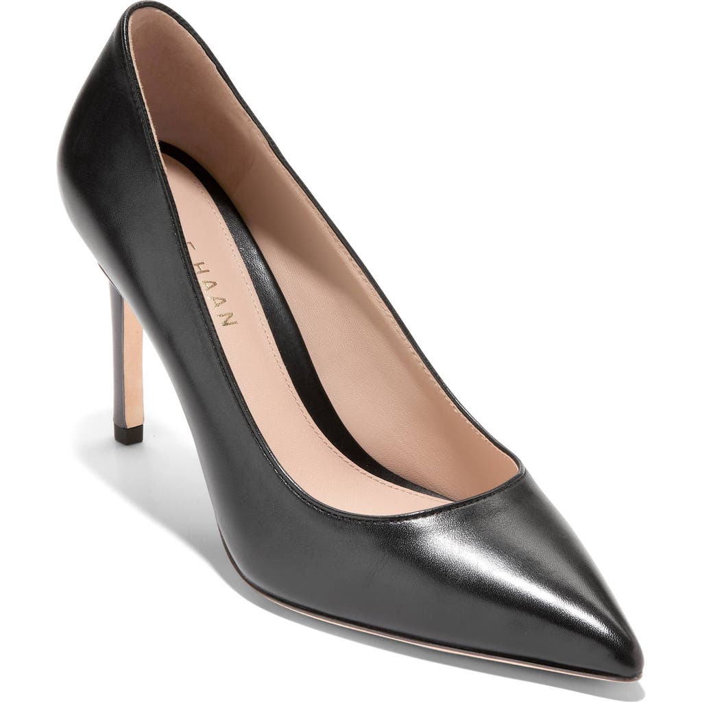 Shop Cole Haan Mckelya Pointed Toe Pump In Black Fren