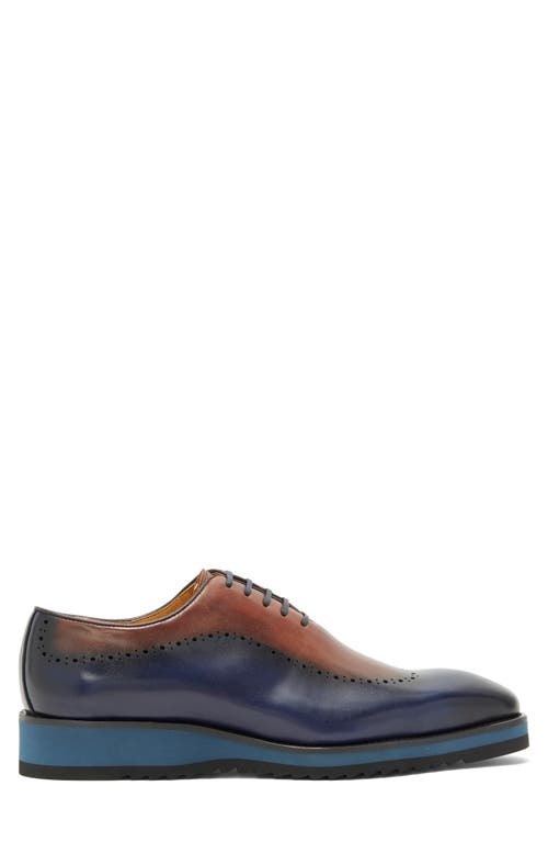 Maison Forte Palomar Oxford In Navy/brown