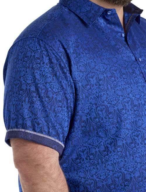 Shop Robert Graham Dxl Luther Sport Shirt In Navy