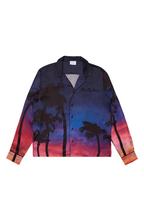 Sunset Palms Button-Up Shirt