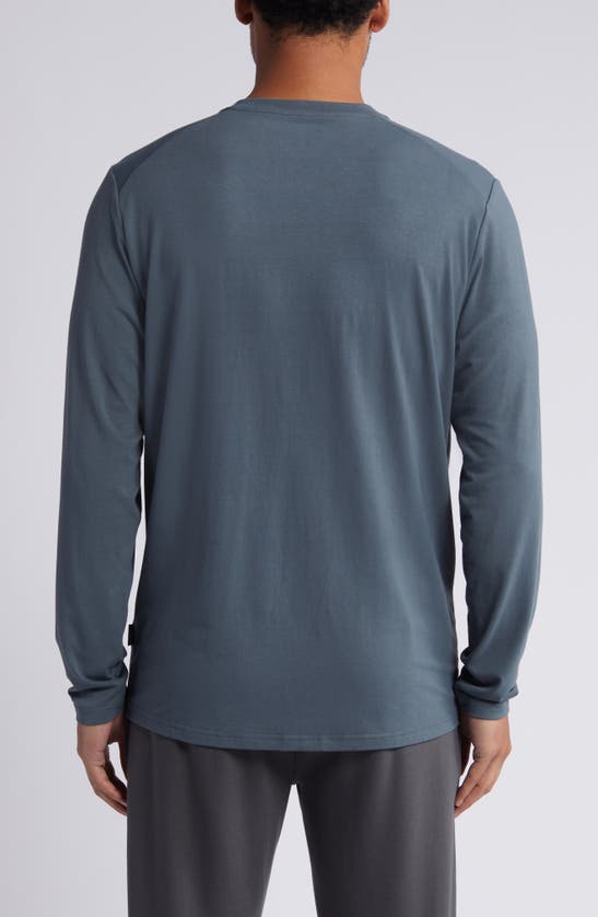 Shop Free Fly Flex Performance Henley In Midnight