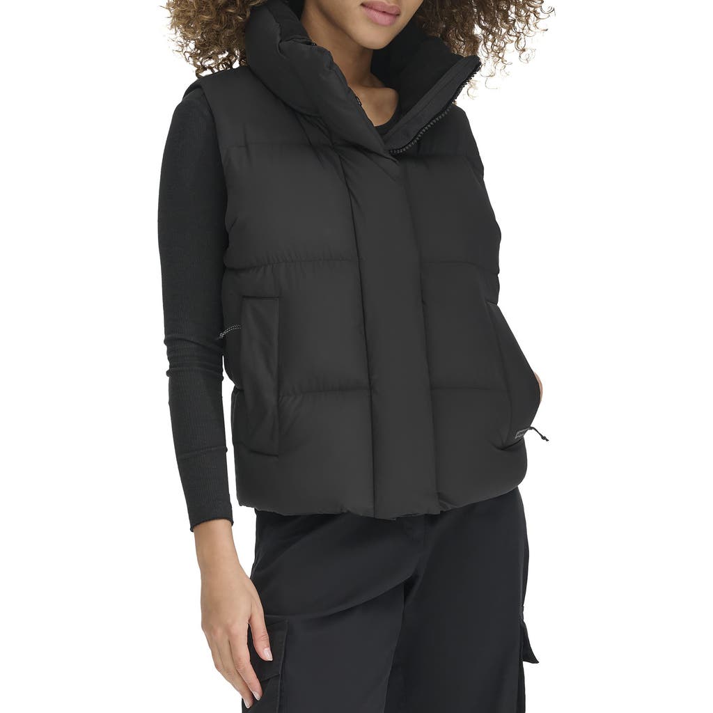 Levi's Women's Stand Collar Puffer Vest In Black