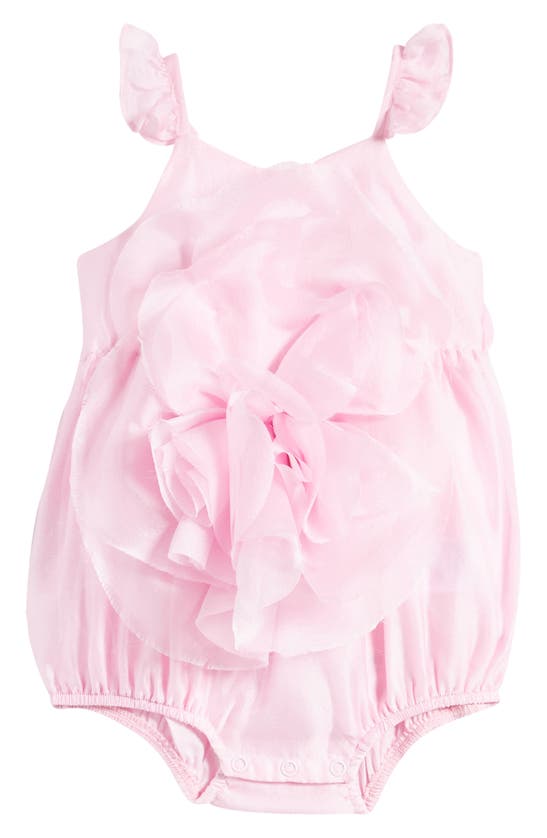 Bardot Babies' Kids' Fleurette 3d Floral Organza Romper In Lili Pink