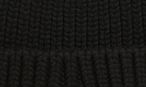 Shop Moncler Berretto Ribbed Wool Beanie In Black