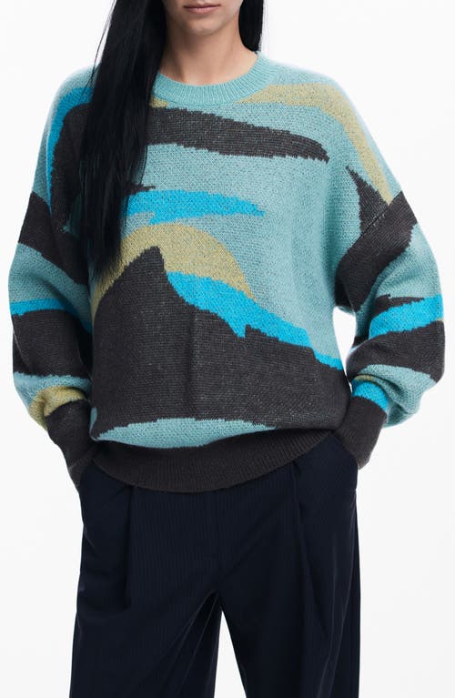 Shop Desigual Thunder Bay Sweater In Green