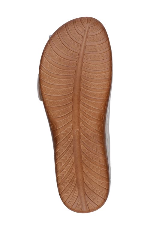 Good Choice New York Hamden Platform Slide Sandal In White