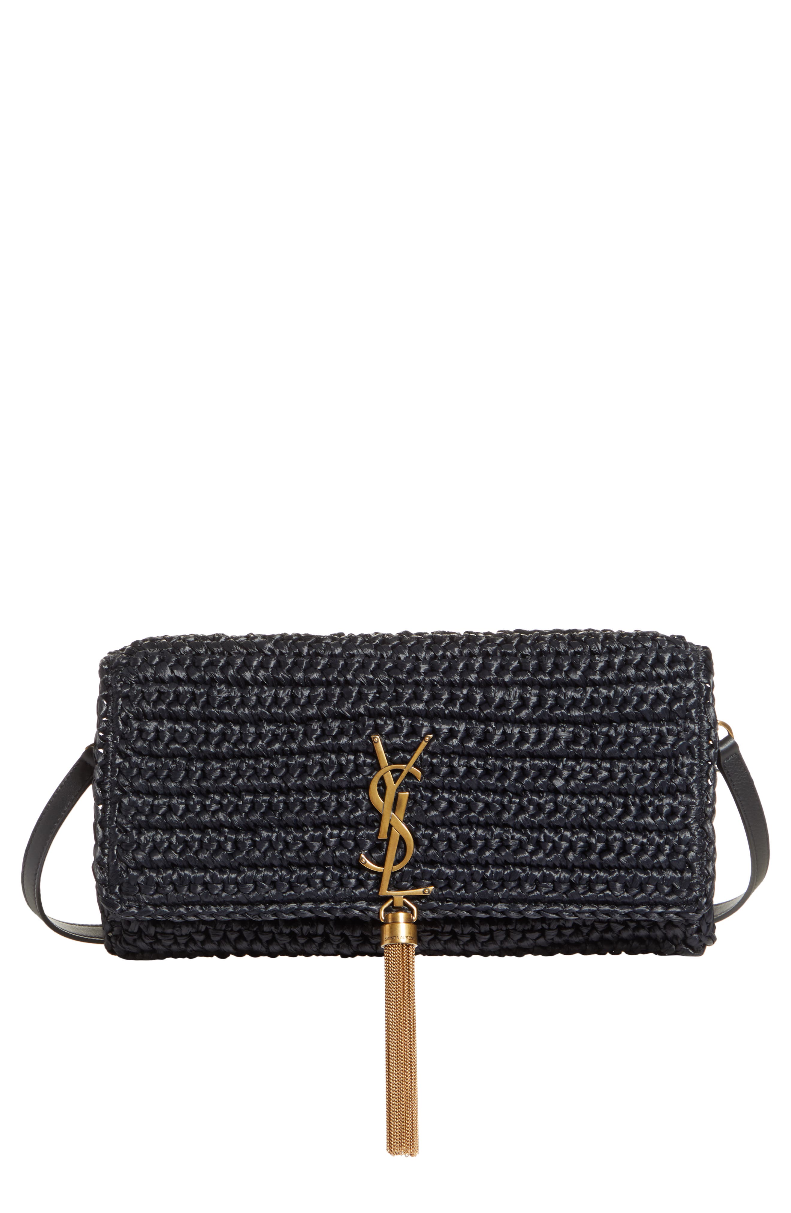 ysl rattan clutch