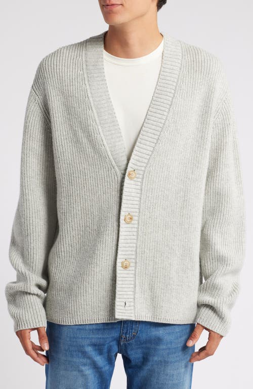 Shop Atm Anthony Thomas Melillo V-neck Cardigan In Heather Stone