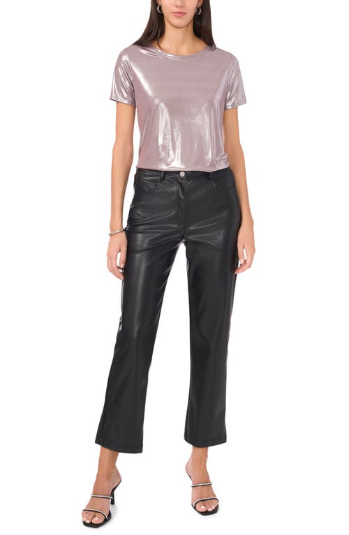 Shop Vince Camuto Metallic Top In Mocha