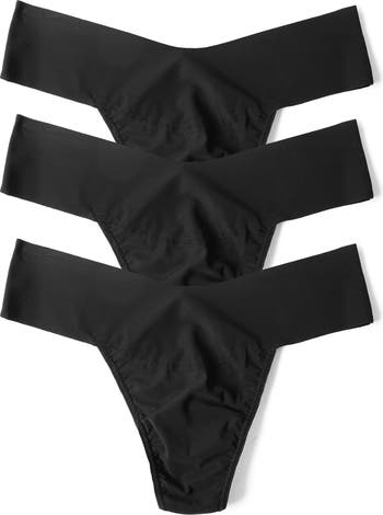 Breathe Assorted 3-Pack V-Cut Thongs