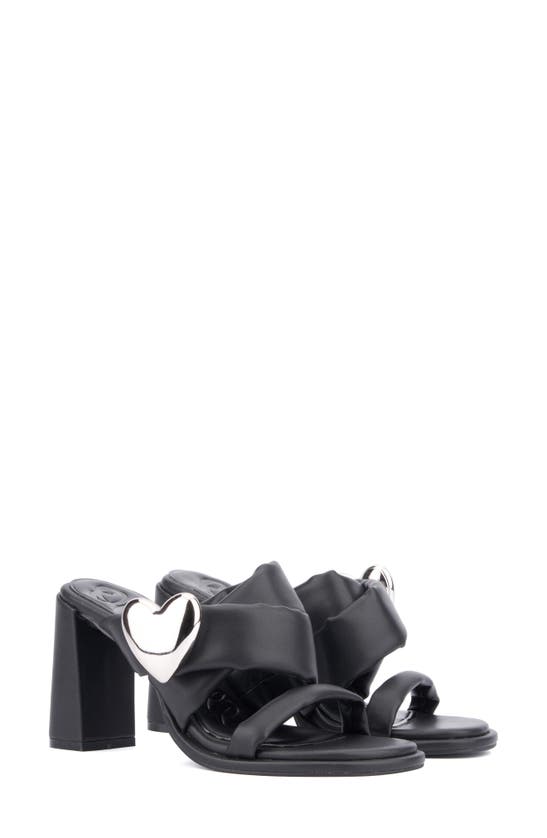 Shop Olivia Miller Lovey Dovey Sandal In Black