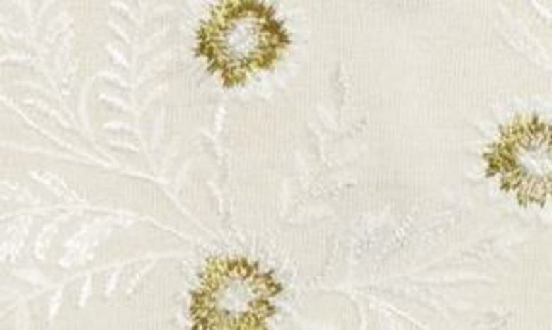 Shop Giambattista Valli Floral Embroidered Cashmere & Silk Cardigan In Ivory