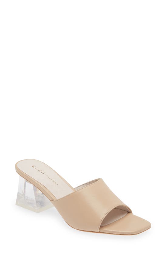 Koko + Palenki Belize Sandal In Nude Leather