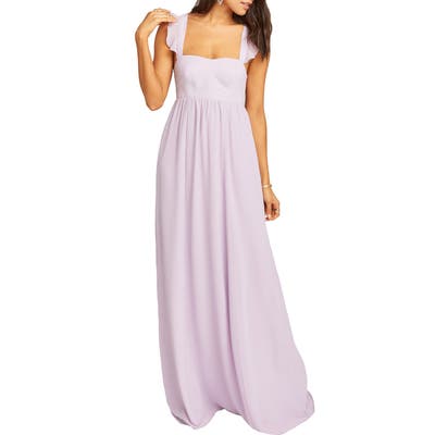 Show Me Your Mumu June Ruffle Strap A-Line Gown