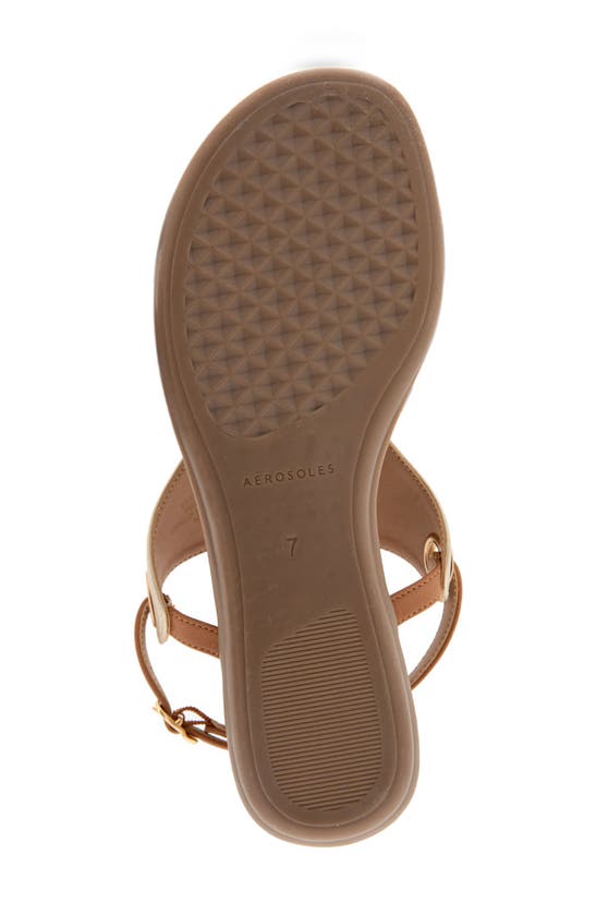 Shop Aerosoles Conclusion Slingback Sandal In Gold Metallic