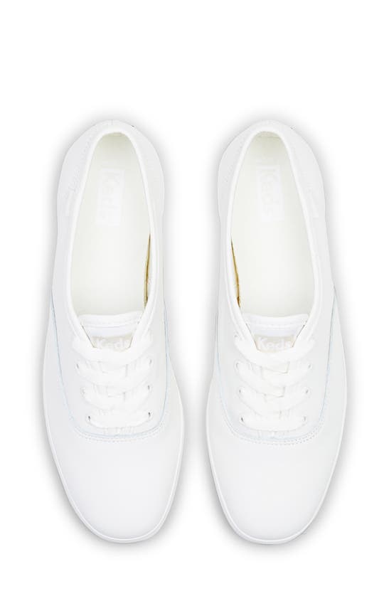 Shop Keds Champion Lace-up Sneaker In Off White Leather