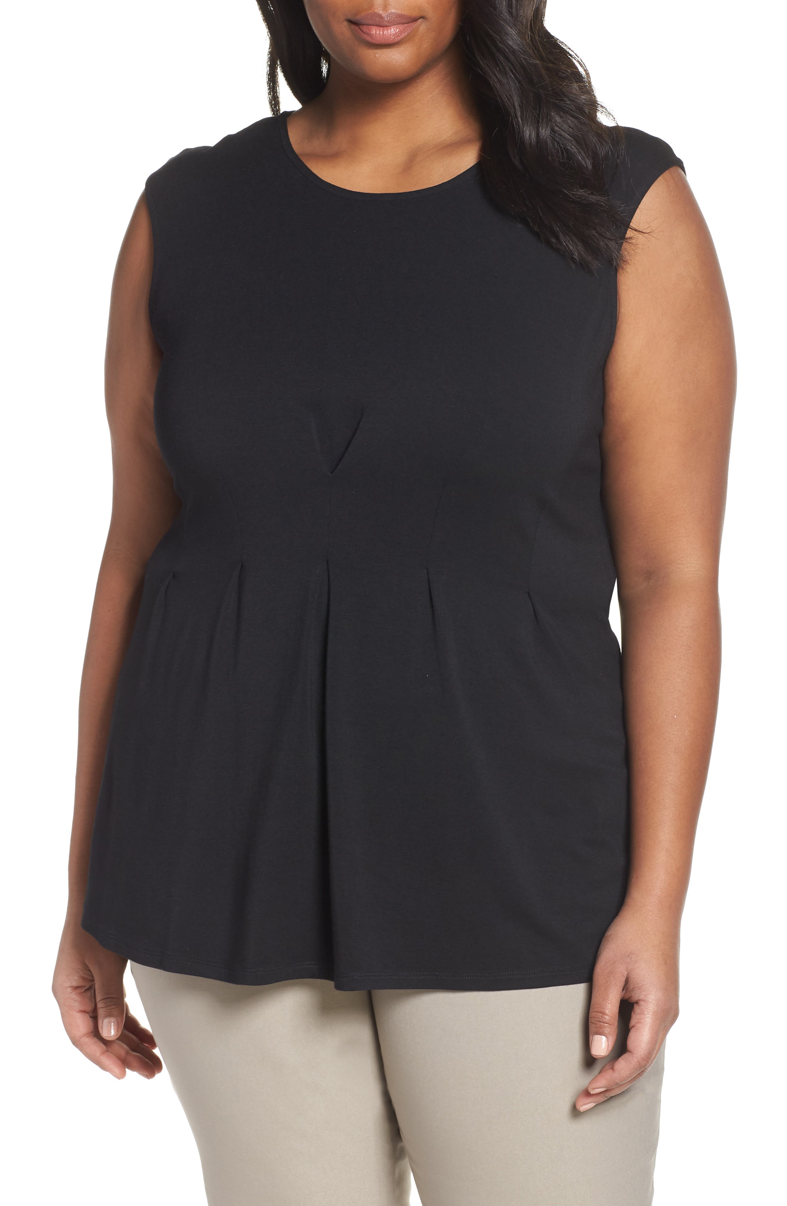 NIC+ZOE Womens Ease Peplum Tank