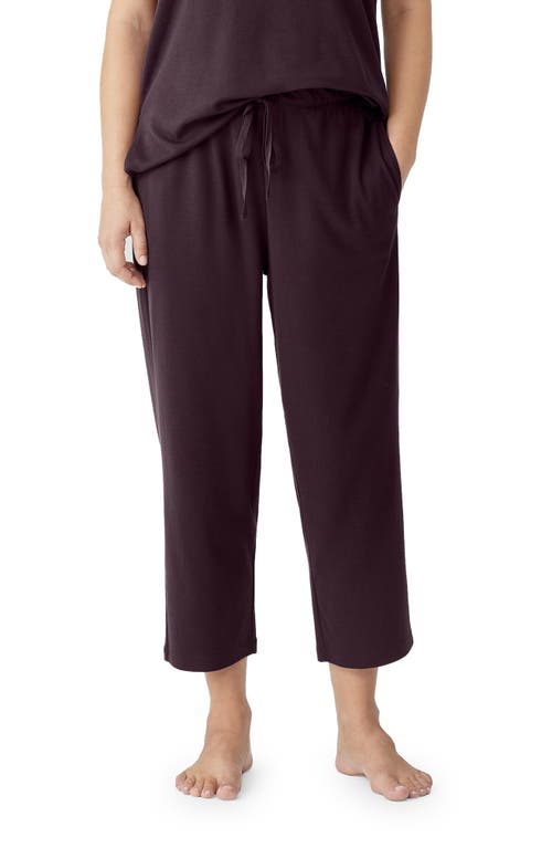 EILEEN FISHER SLEEP Slouchy Organic Cotton Pants in Cassis