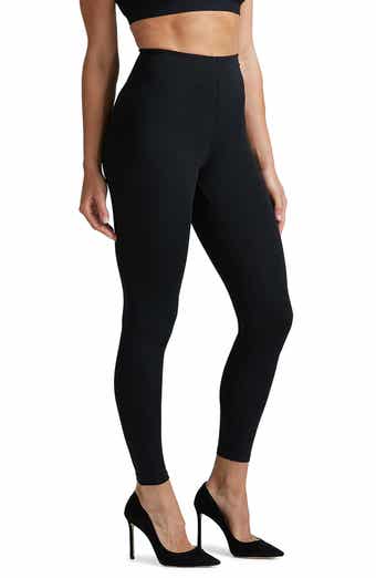 Commando | Faux Leather Perfect Control Leggings in Black Size Large