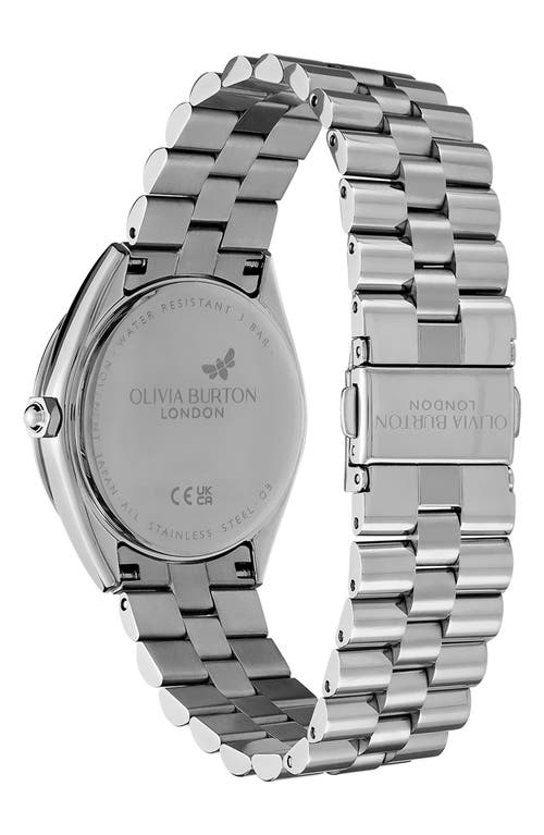 Shop Olivia Burton Bejewelled Bracelet Watch, 34mm In Silver/rose