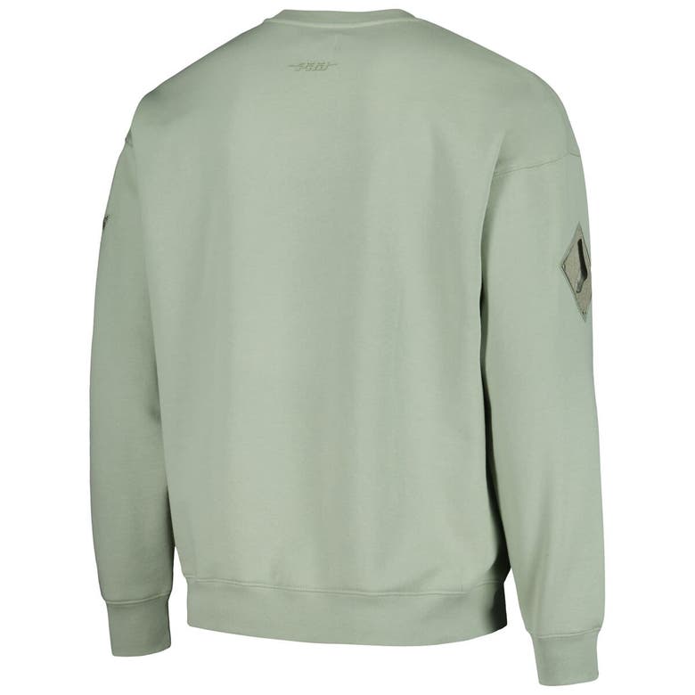 Shop Pro Standard Green Chicago White Sox Neutral Drop Shoulder Pullover Sweatshirt
