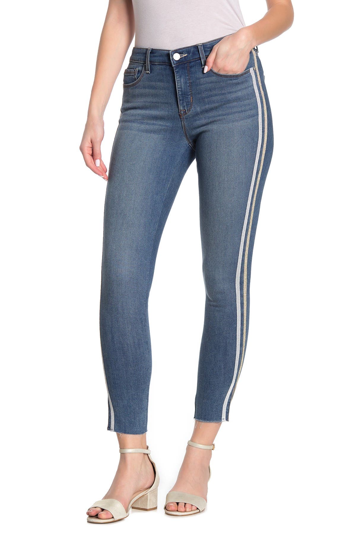 side embellished jeans