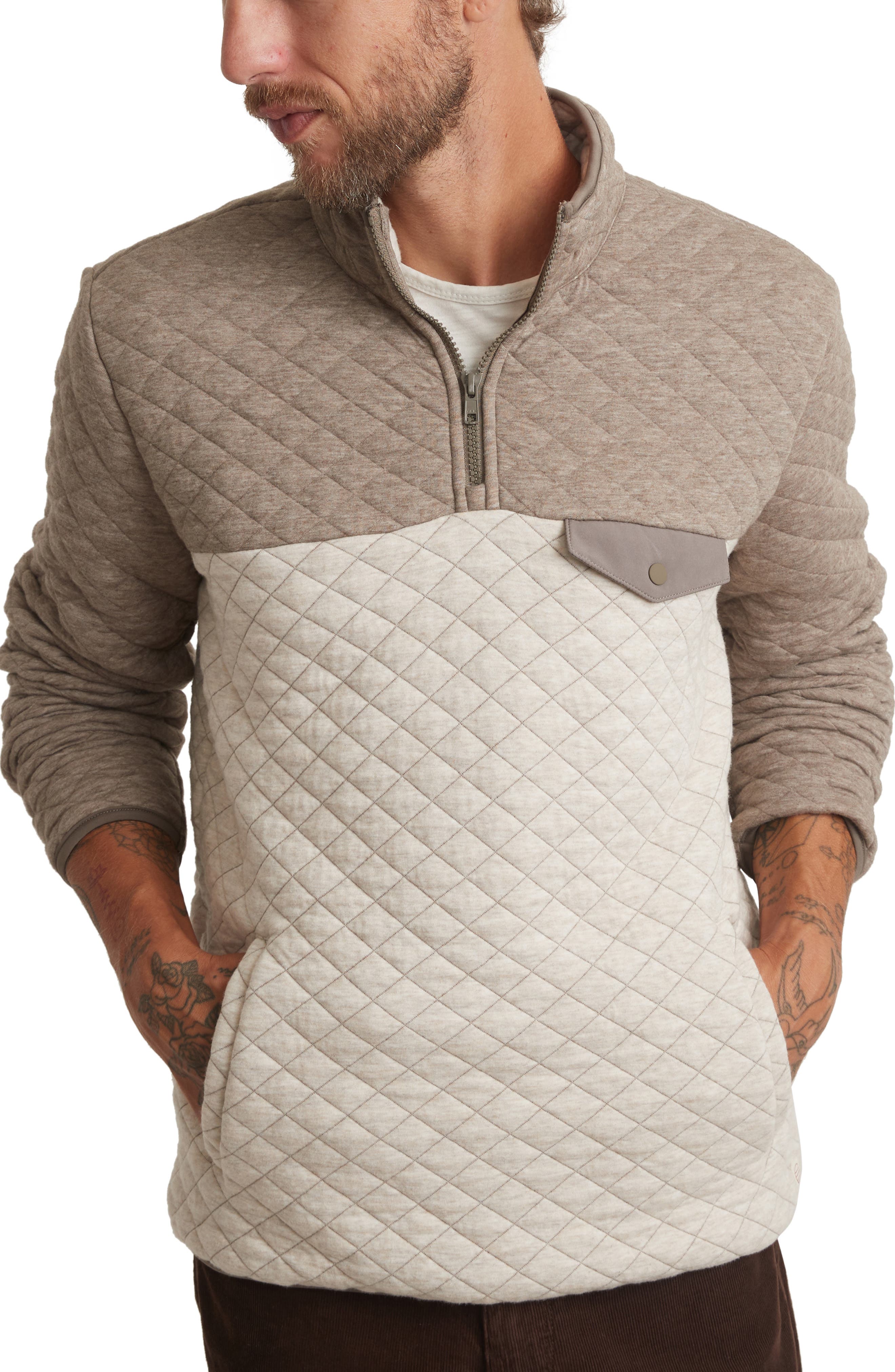 mens quilted sweatshirt | Nordstrom