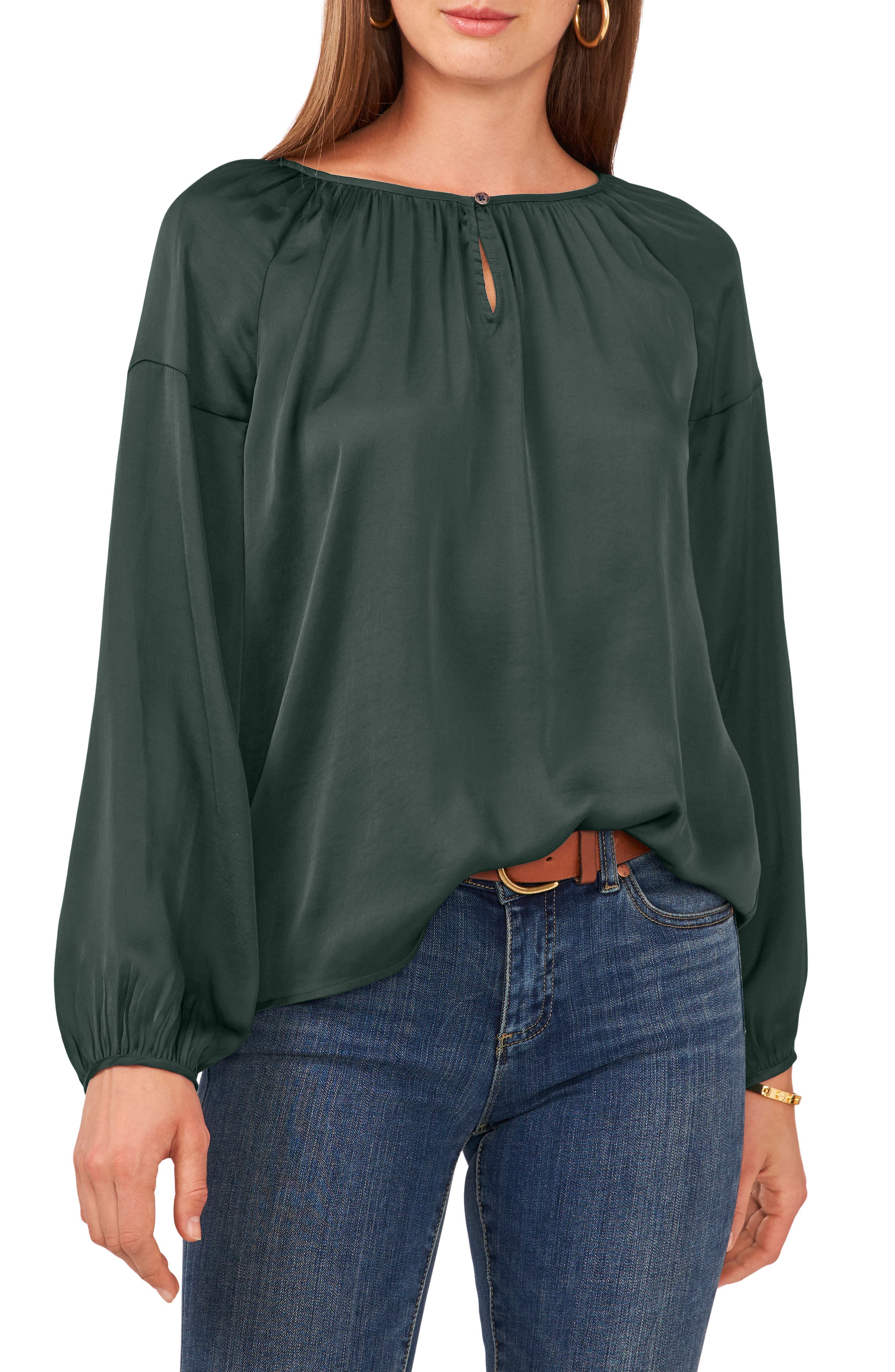 Vince camuto hammered satin blouse Clearance