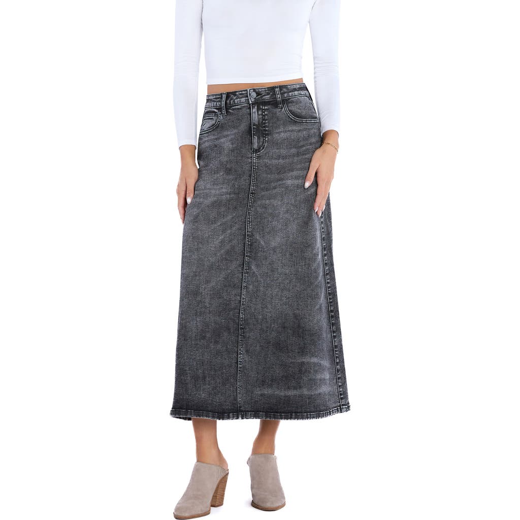 WASH LAB DENIM WASH LAB DENIM REMI DENIM MAXI SKIRT