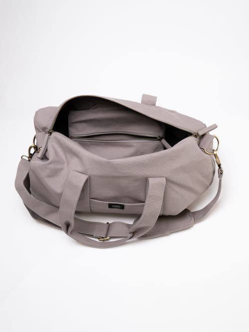 Shop Terra Thread Organic Cotton Gym Bag In Cloud Grey