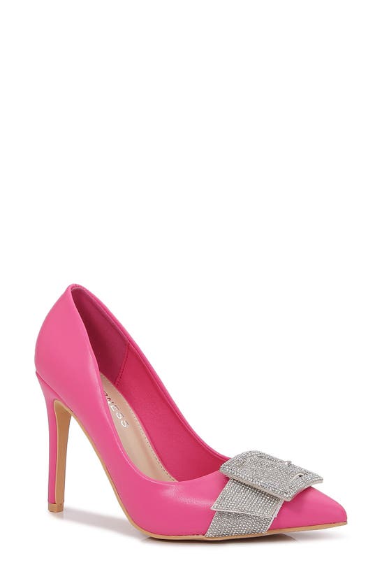 Shop Berness Emery Rhinestone Pump In Hot Pink