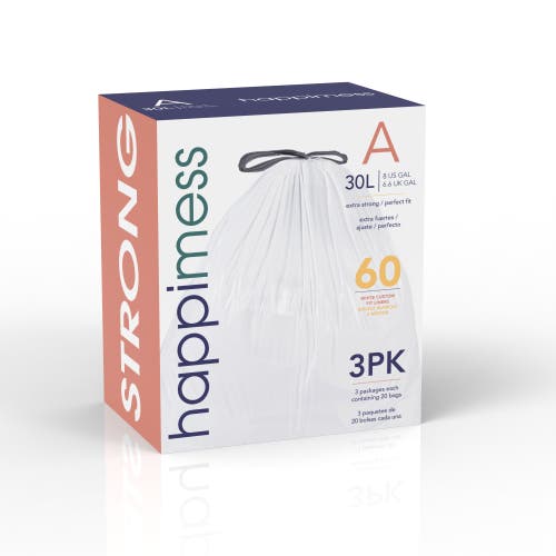Happimess Drawstring Trash Can Liner In Opaque