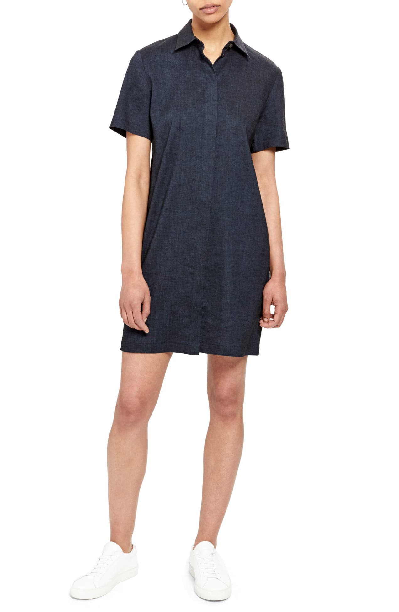 Theory | Linen Blend Shirt Dress | Nordstrom Rack