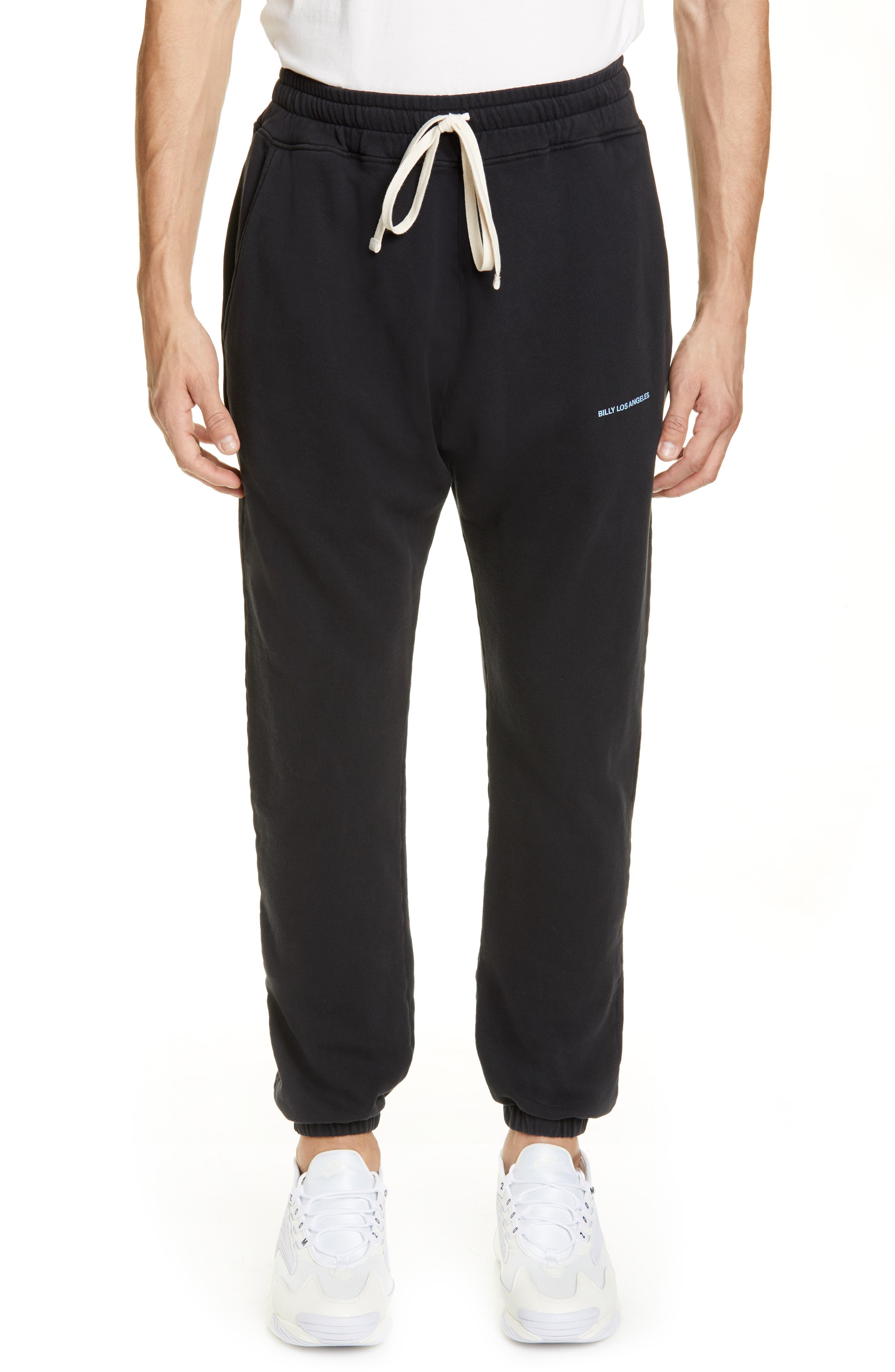 Billy Los Angeles Graphic Clout Sweatpants, Black