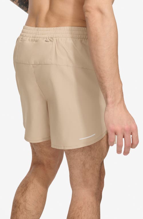 Dkny Men's Stretch Hybrid 5" Volley Shorts In Tan