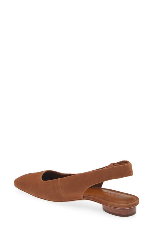 Shop Vince Vida Slingback Flat In Dark Caramel