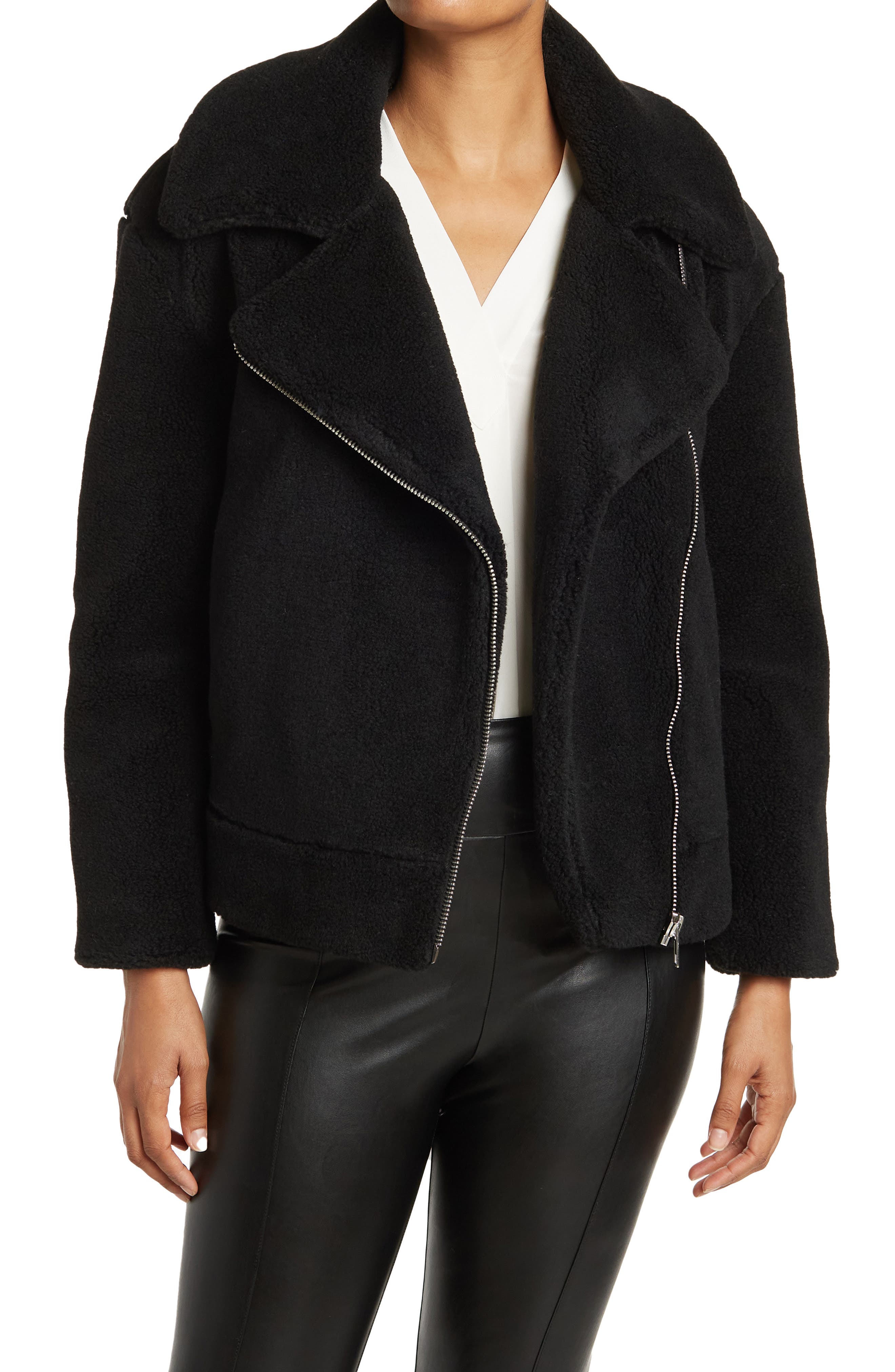 faux teddy fur jacket