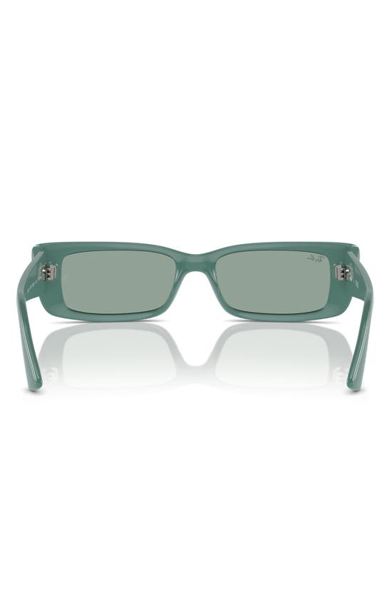 Ray Ban Teru 54mm Rectangle Sunglasses In Dark Green