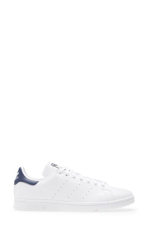 Shop Adidas Originals Adidas Stan Smith Low Top Sneaker In White/white/collegiate Navy