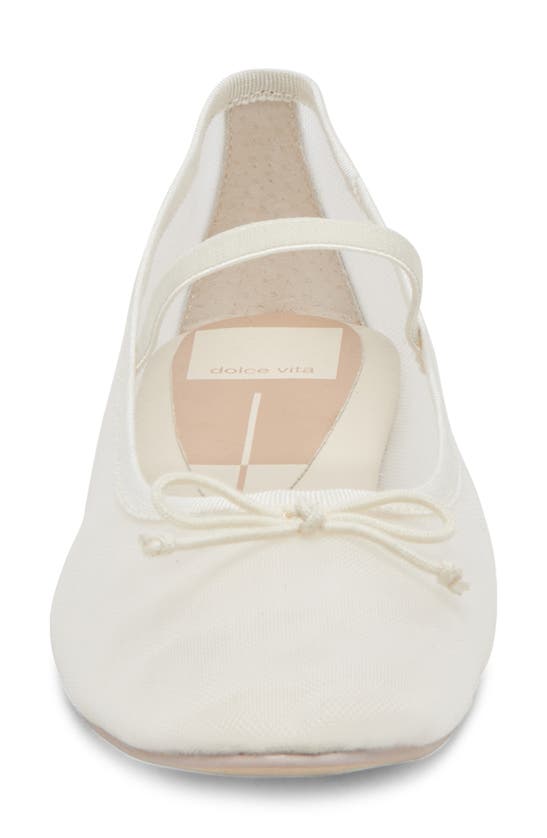 Shop Dolce Vita Cadel Mary Jane Flat In Ivory Mesh