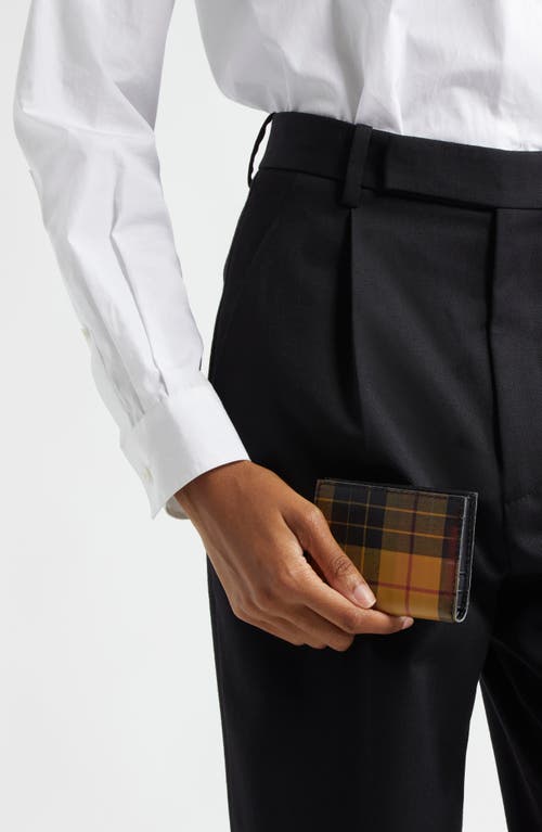 COMME DES GARÇONS COMME DES GARÇONS WALLETS TARTAN LEATHER BIFOLD WALLET