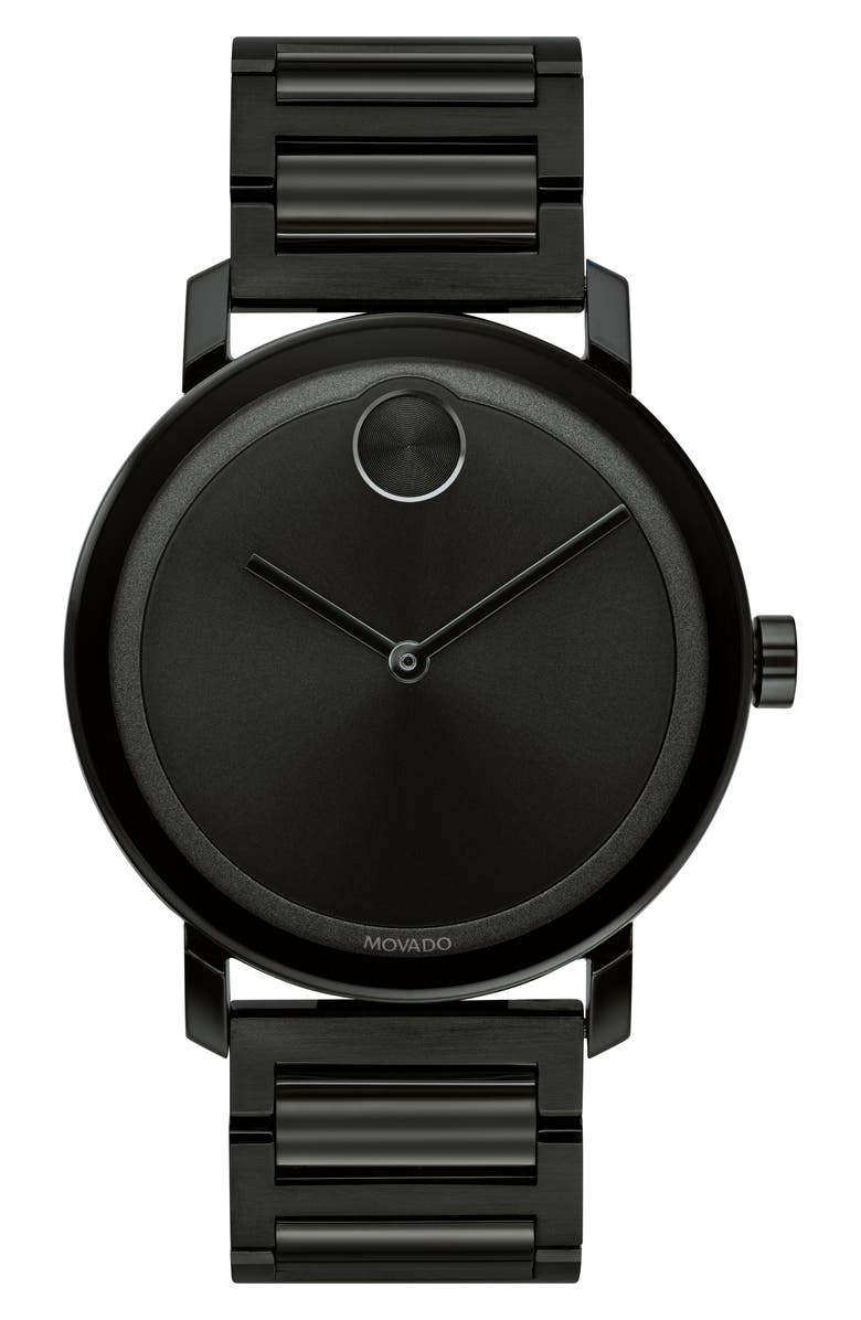 MOVADO Bold Evolution Bracelet Watch, 40mm, Main, color, BLACK