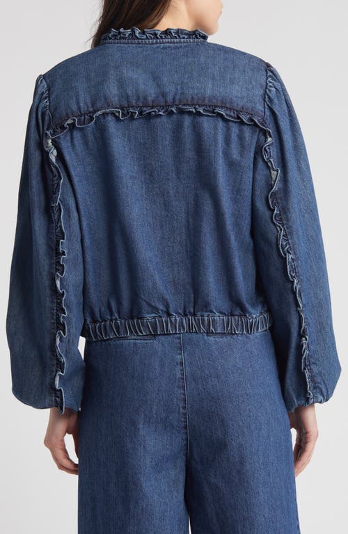 Shop Cleobella Paxton Denim Jacket In Medium Denim