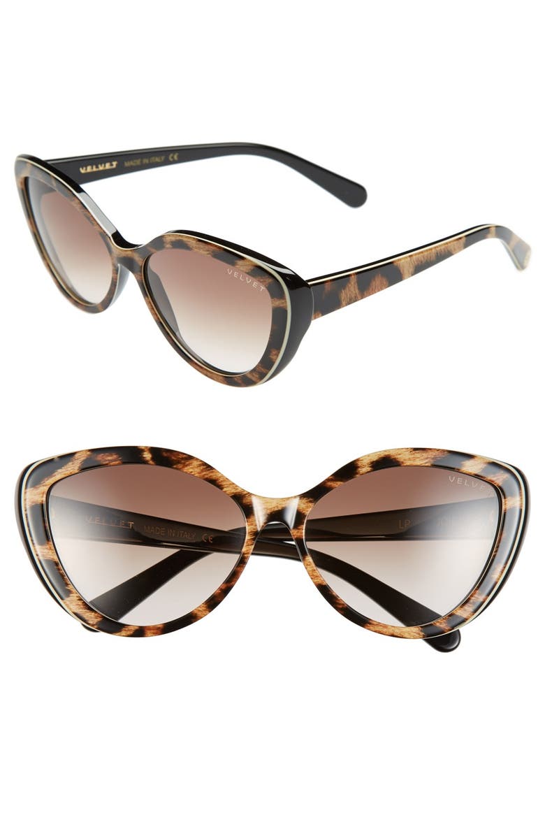 Velvet Eyewear 'Joie' 55mm Cat Eye Sunglasses | Nordstrom