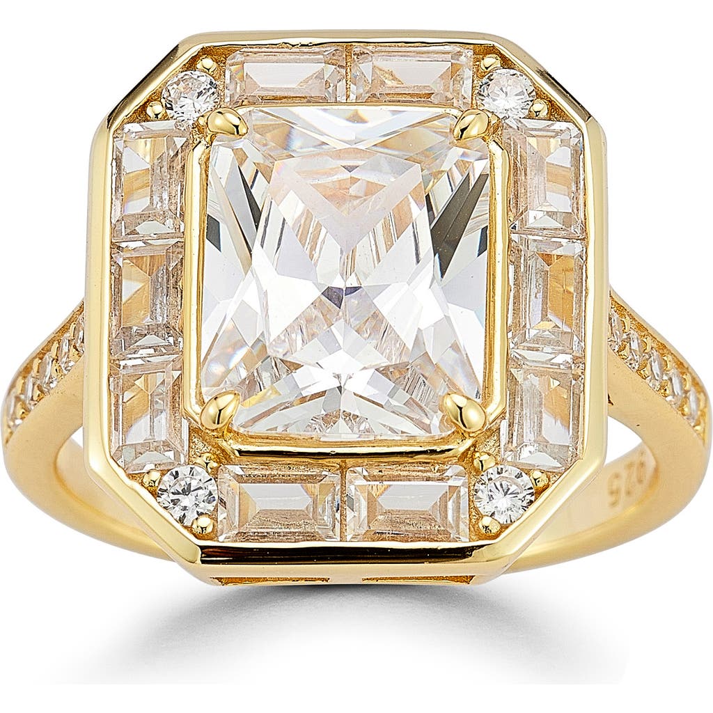 Chloe & Madison Chloe And Madison Cubic Zirconia Ring In Gold